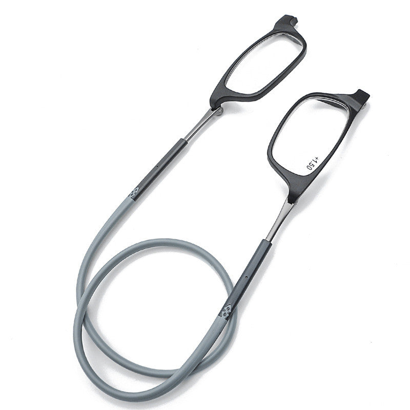 Magnetic Hanging Neck Reading Glasses Portable Unisex Telescopic Head Holder