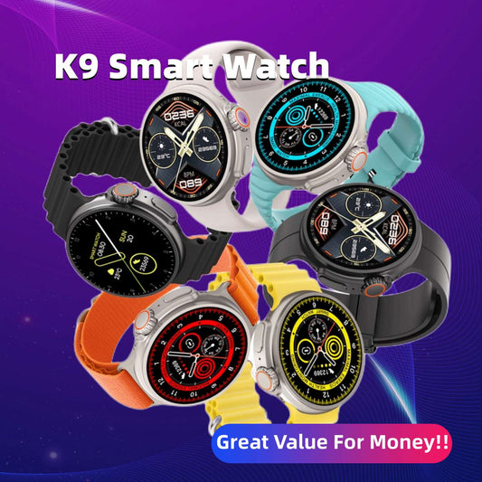 New K9 Smart Watch 1.39 Round Screen Encoder True Screw Clip Wireless Charging NFC Offline Collection And Payment Function