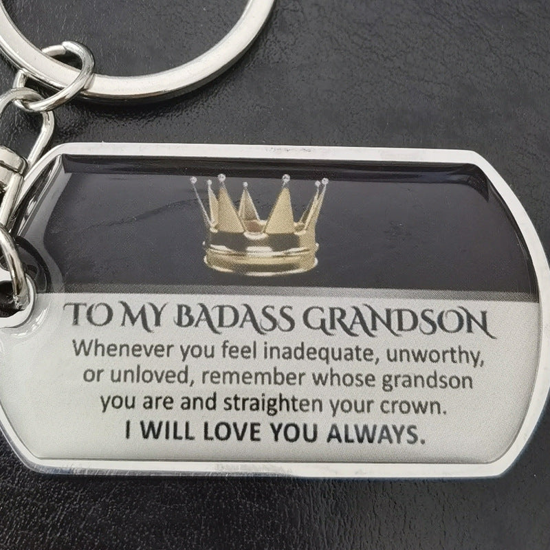 To My Badass Metal Keychains