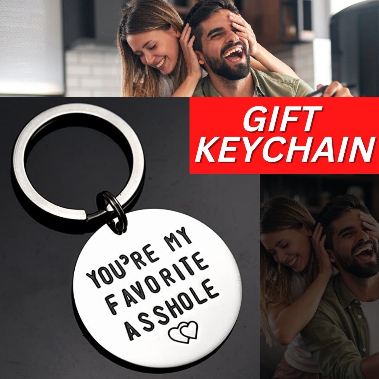 Keychain Novelty Gag Man Gift Valentines Day Funny Gift For Husband Boyfriend