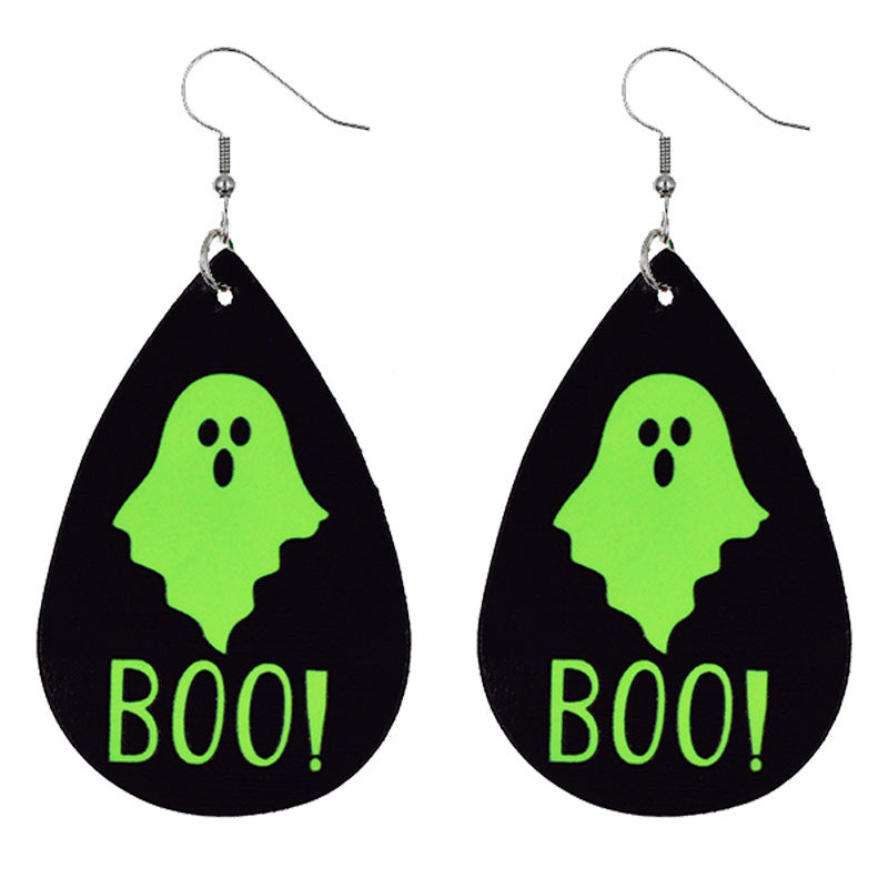 Personalized Halloween Luminous Earrings Skull