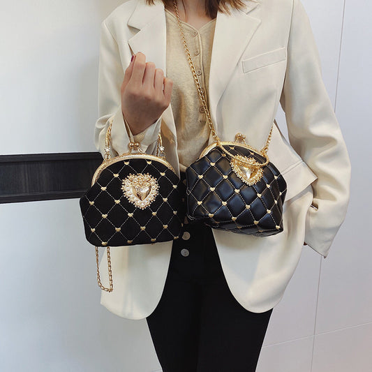 Fashion Rhombic Chain Shoulder Messenger Bag Women