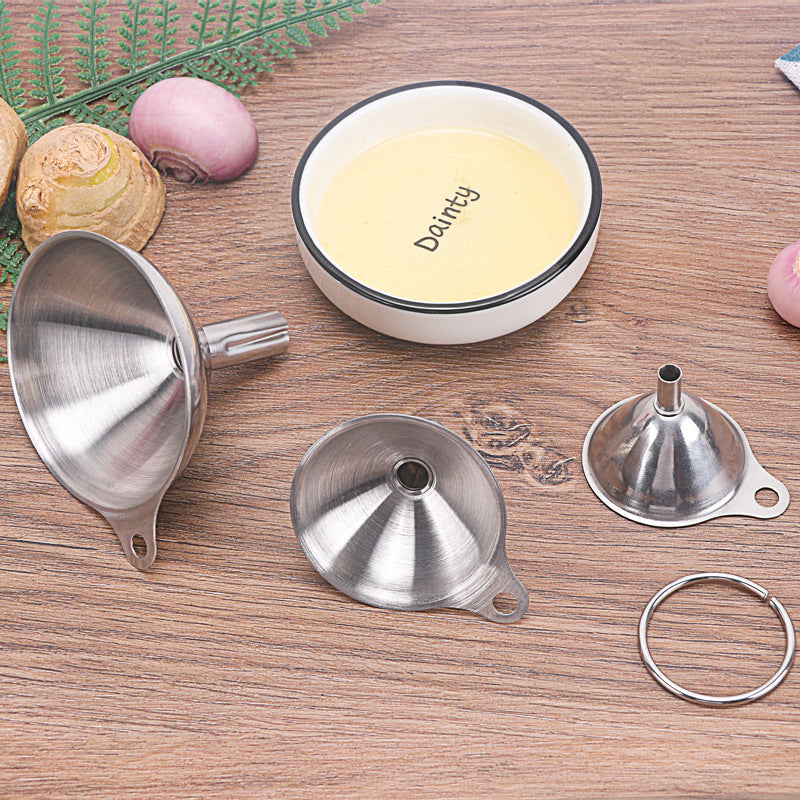 Stainless Steel Funnel Three Piece Mini Funnel