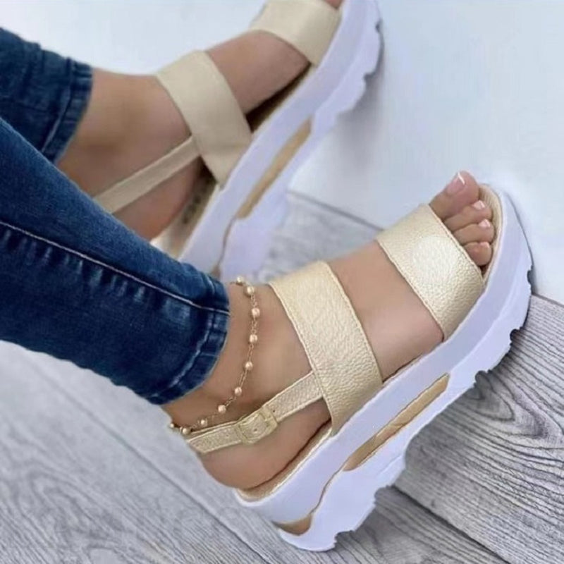 Women's Shoes Casual Buckle Platform Sandals Summer Fashion