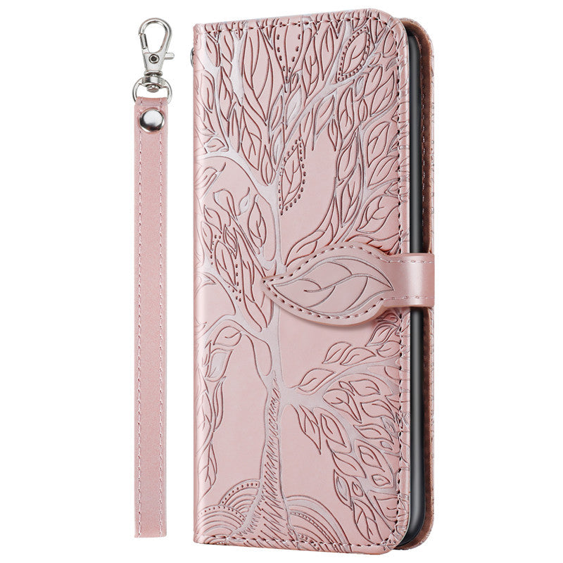 Lucky Tree Embossed Leather Case Phone Case Protective Cover