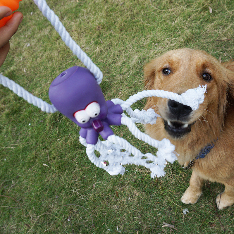 Bite Resistant Hemp Rope Toy Puppies Teeth Cleaning Interactive Molar Ball